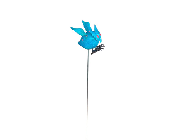 Blue bird garden stake