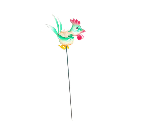Rooster garden stake