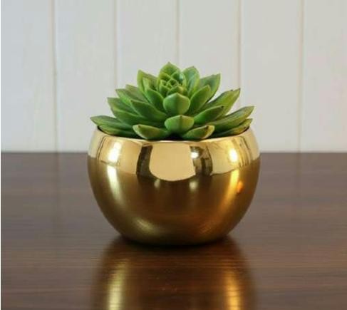 Metal pot with plating work brass 1271 copper, image 2 of 2