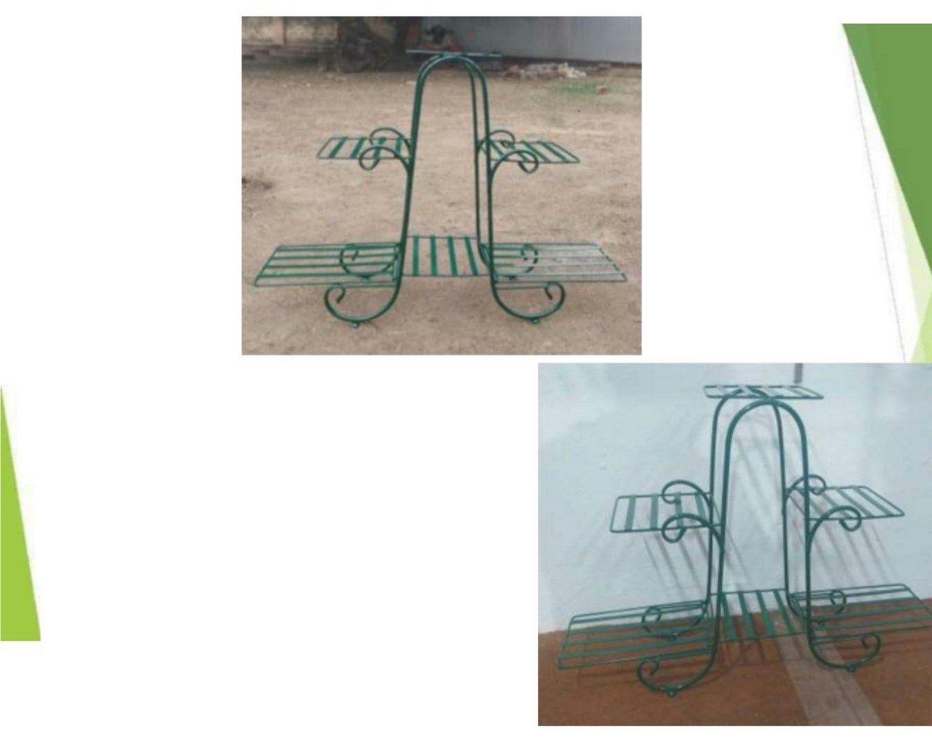 Iron 6 pot stand 1200 green