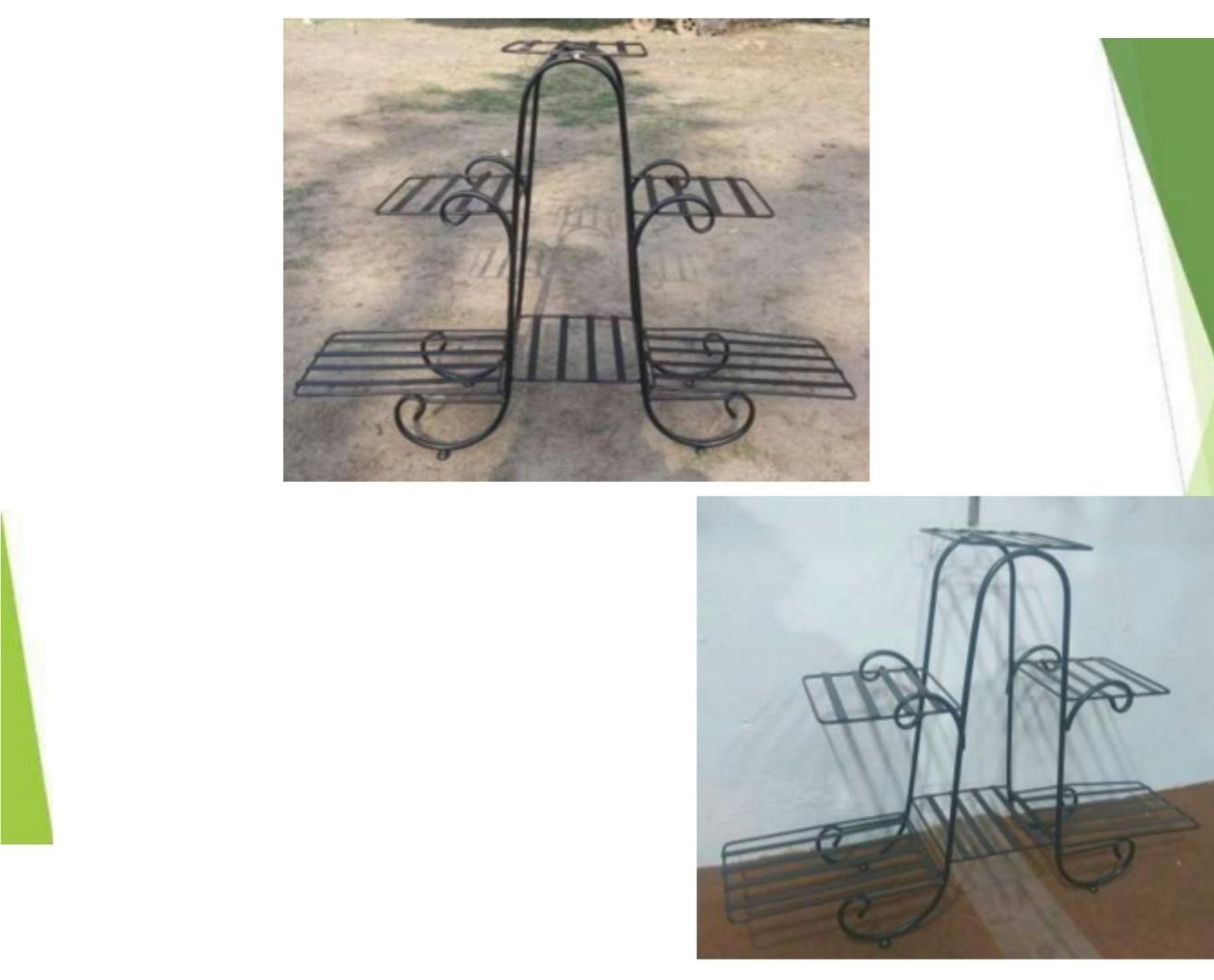 Iron 6 pot stand 1200 black