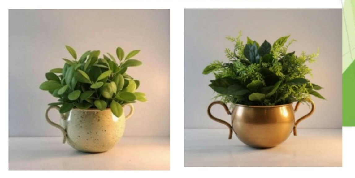 Metal flower pot 1254A CB