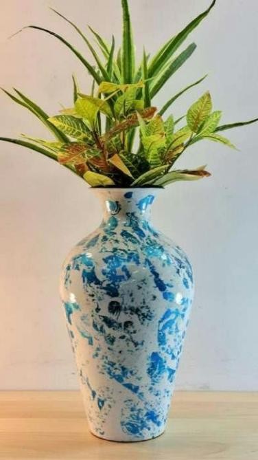 Metal flower vase 1236D, image 2 of 2