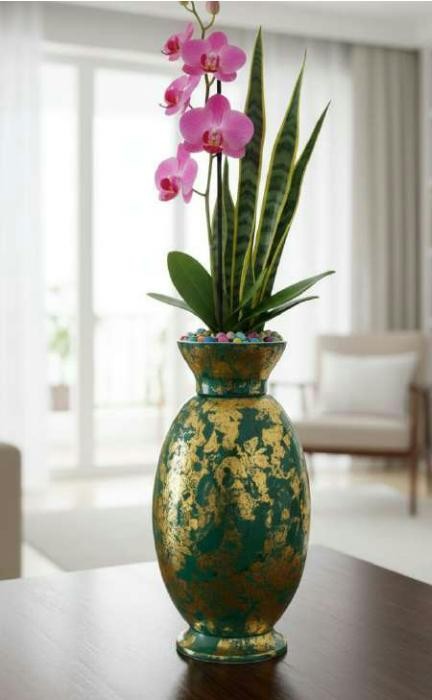 Metal flower vase 1237D