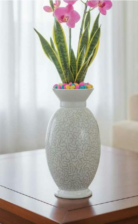 Metal flower vase 1237F