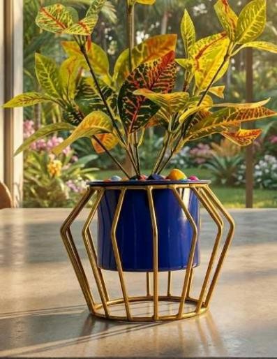 Metal mini pot with stand 1342C, image 2 of 2