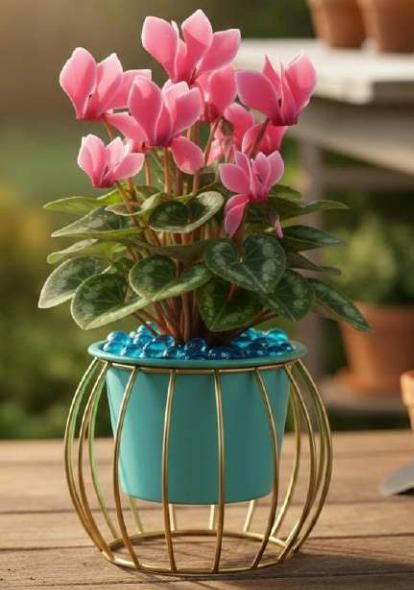 Metal mini pot with stand 1343CD, image 2 of 2