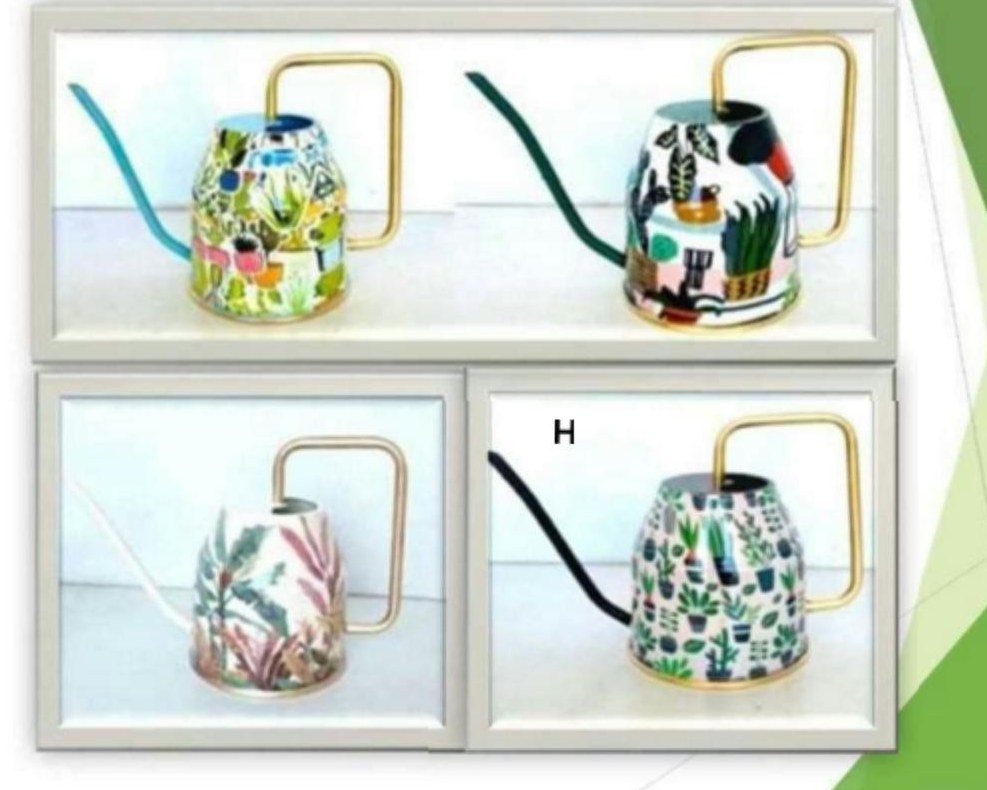 Metal watering cans with print 1421F