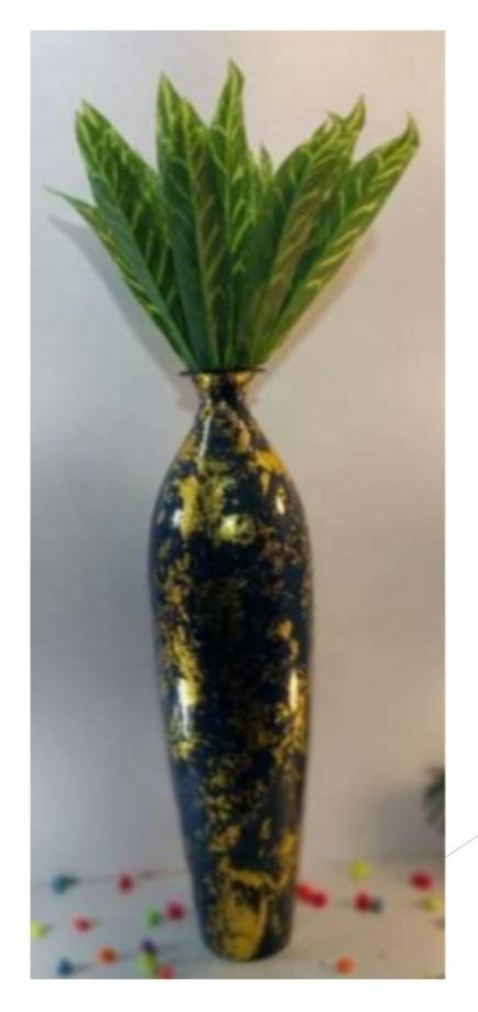 Metal vase 1233J