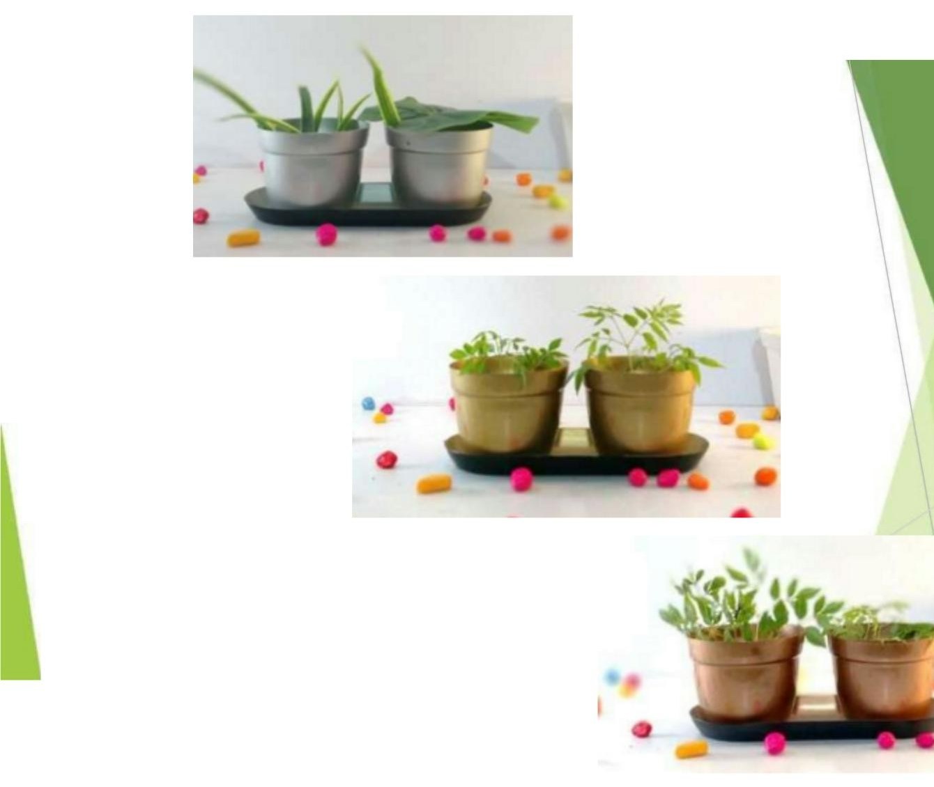Metal pot with tray 1240A B C