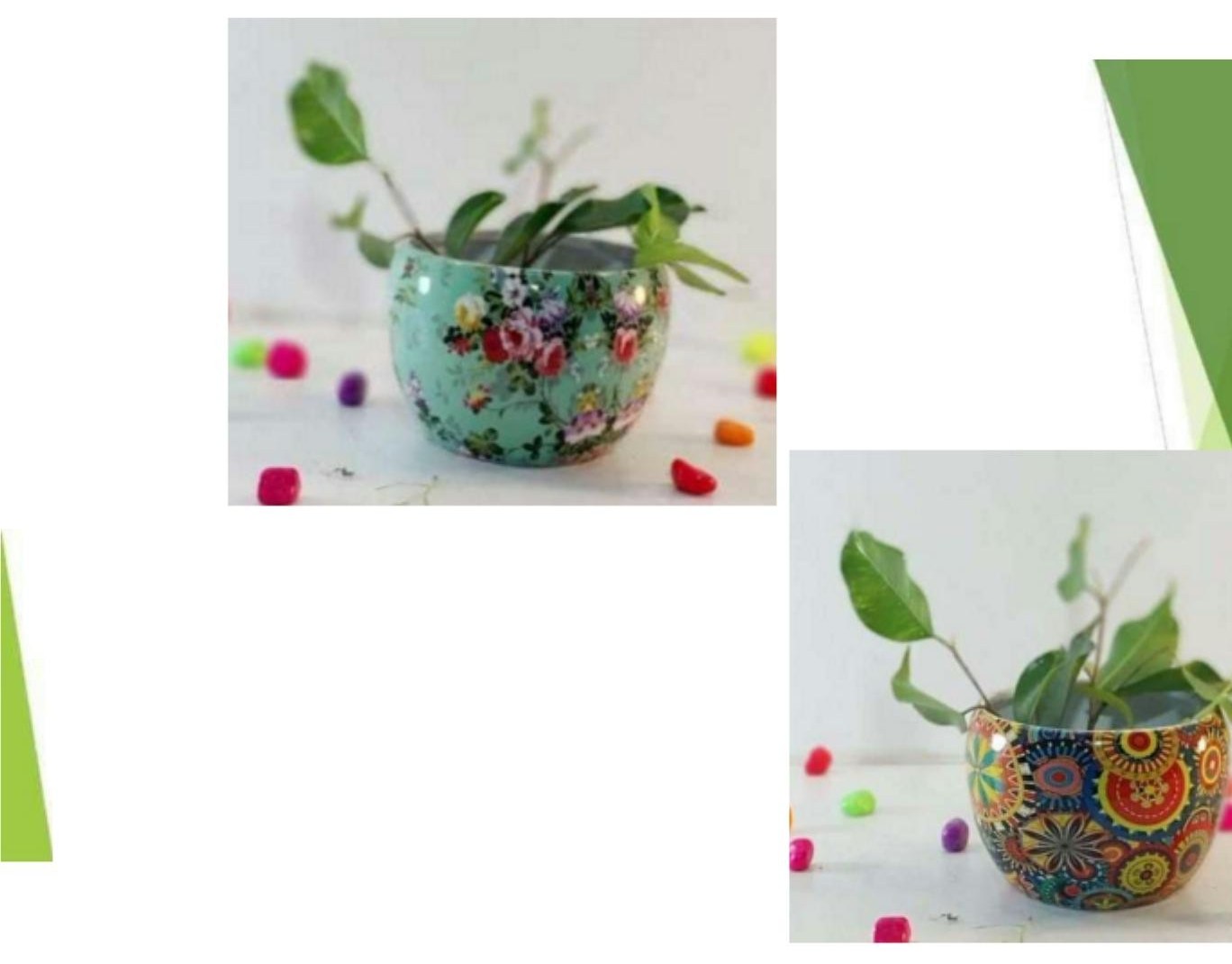 Metal meena pot without stand 1271A
