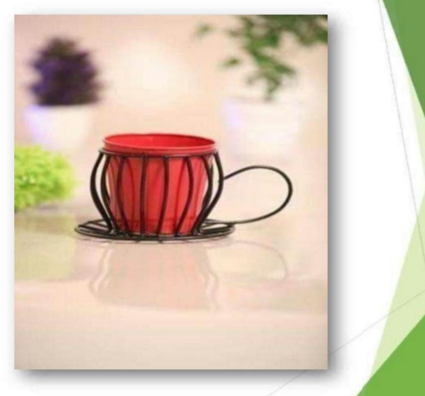 Iron tabletop cup with pot 1182