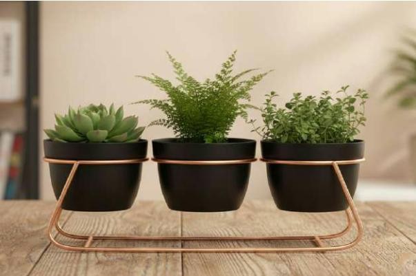 3 pot table stand 1306AA B