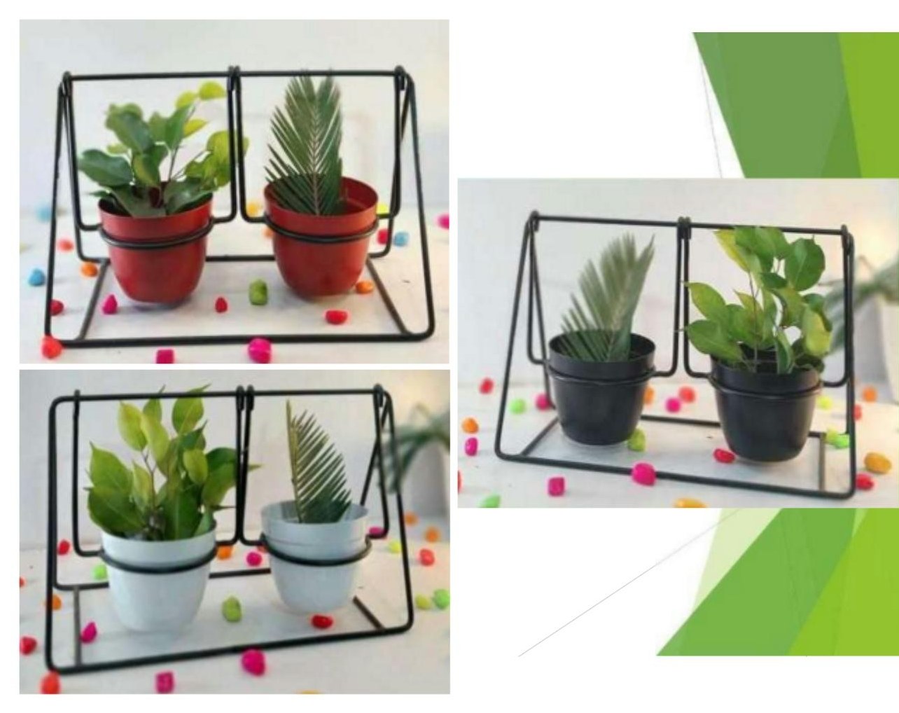 Metal swing planter 2112CD