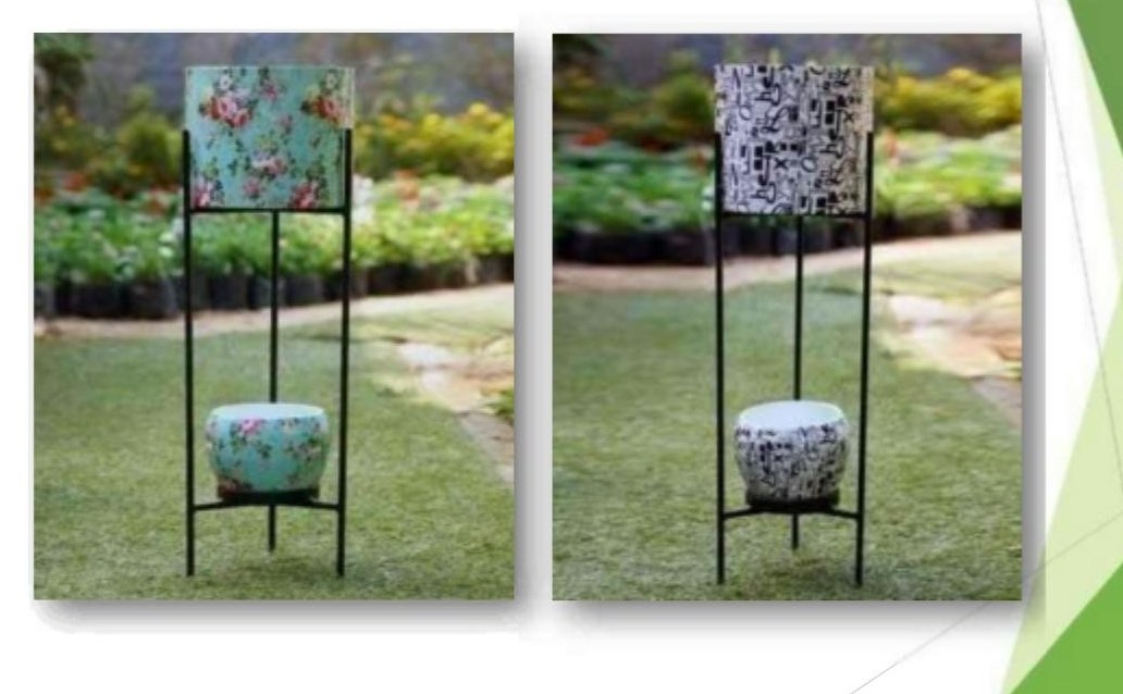 Iron two pot with stand 1005 AB
