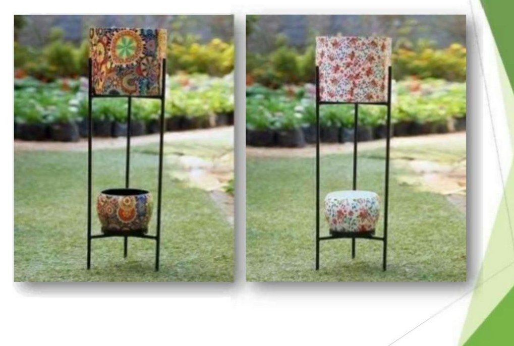 Iron two pot with stand 1005 CD