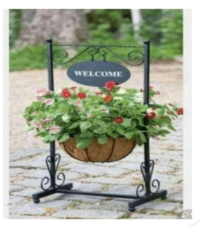 Iron welcome stand for door 1124